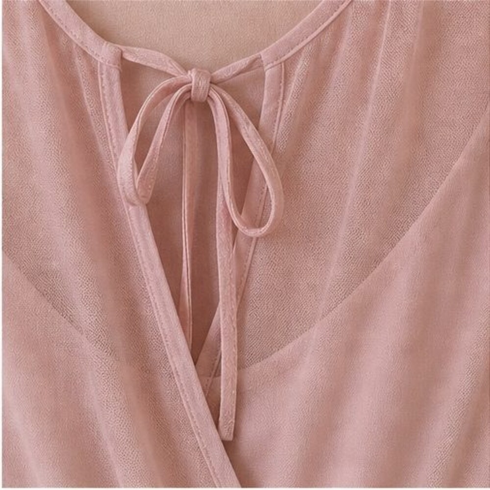 Blush Ruffle Blouse - Picture 4 of 6